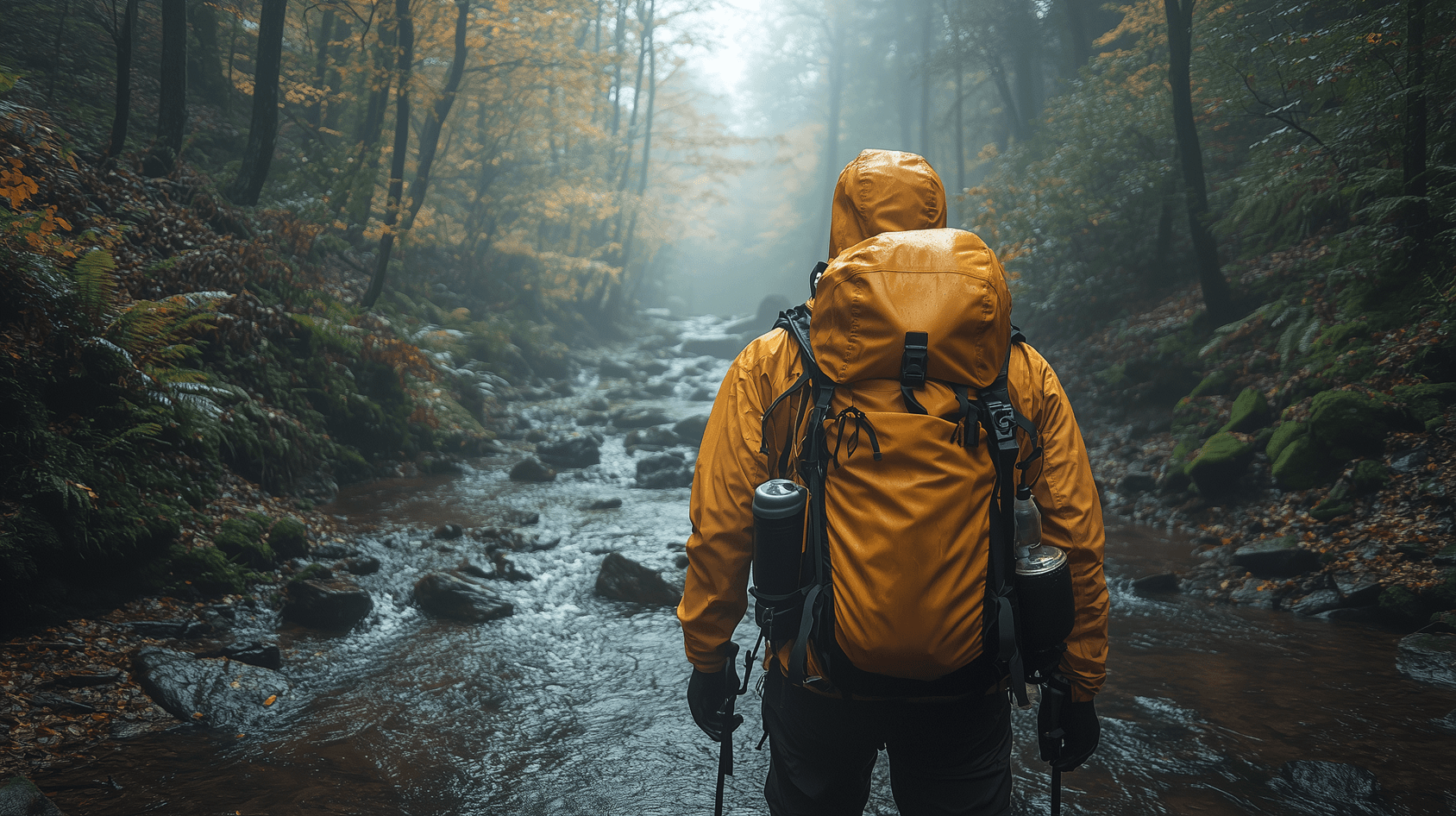 Scenic mountain hiking trail